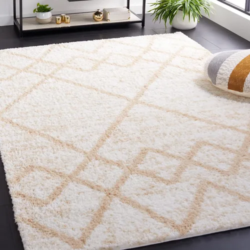 Vista 9 de SAFAVIEH Berber Shag Collection - Alfombra para pasillo, 2 pies 3 pulgadas x 8 pies, color gris y marfil, diseño bohemio rústico, no desprende