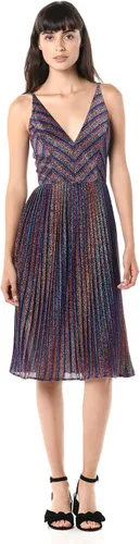 Vista 4 de DRESS THE POPULATION Vestido de fiesta plisado sin mangas Haley para mujer