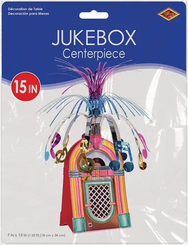 Vista 3 de Jukebox - Accesorio para centro de mesa de fiesta (1 unidad) (1/paquete)