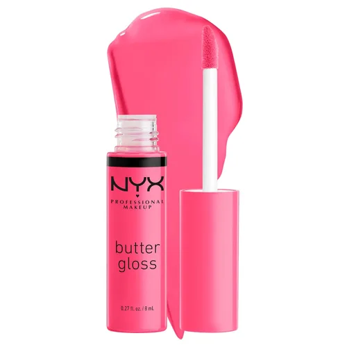 Vista 42 de NYX MAQUILLAJE PROFESIONAL Brillo de mantequilla, brillo de labios no pegajoso, - Eclair (rosa)