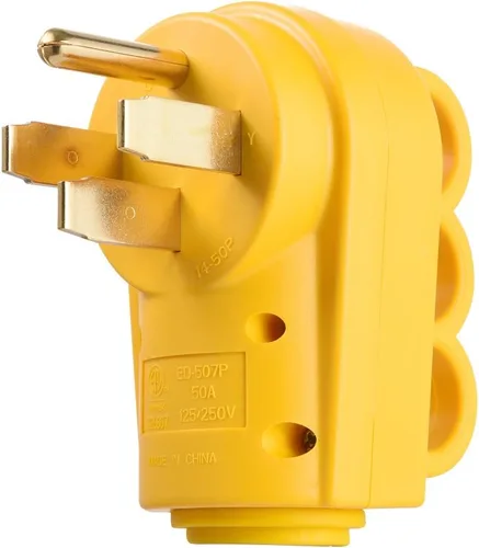 Vista 12 de SnowyFox Enchufe de Repuesto Hembra de 30 Amperios para RV - Enchufe Resistente de 30 Amperios para RV con Mango Ergonómico, Diseñado para Acomodar