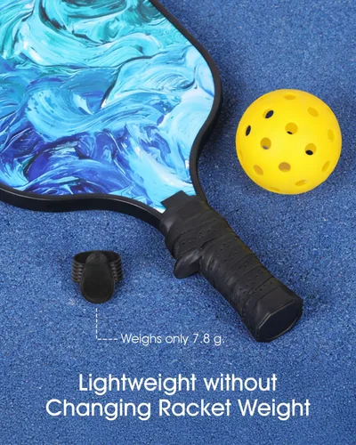Vista 4 de JISHAHS Inserto de agarre para mango de paleta de pickleball, reposapiés ergonómico para un mejor control y agarre consistente, se adapta a