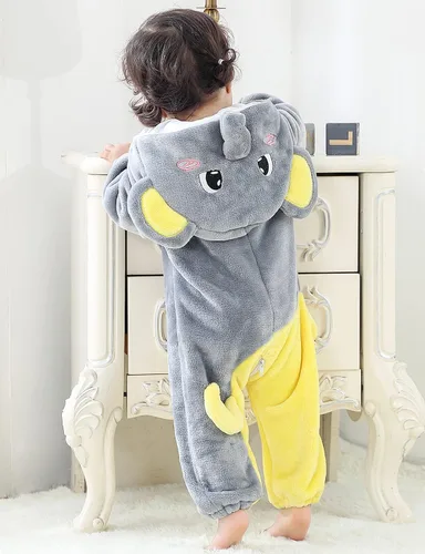 Vista 7 de BJWEO - Lindo disfraz para bebé niñas y niños pequeños y recién nacidos disfraz de Navidad Halloween enterizo de invierno piyamas de cosplay