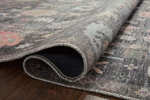 Vista 6 de Loloi Elysium Collection ELY-03 - Alfombra de área carbón/multi de 7'-6" x 9'-6