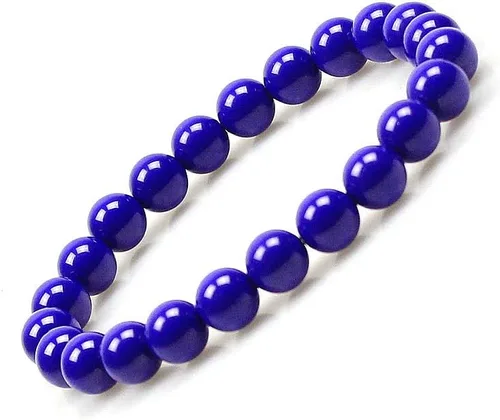 Vista 2 de Pulsera de cuentas de piedra de ojo de tigre de 0.315in para hombres y mujeres