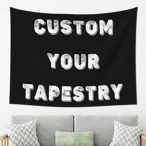 Vista 10 de Tapiz personalizado para cargar imágenes para colgar en la pared, telón de fondo personalizado con foto y texto, carteles personalizados