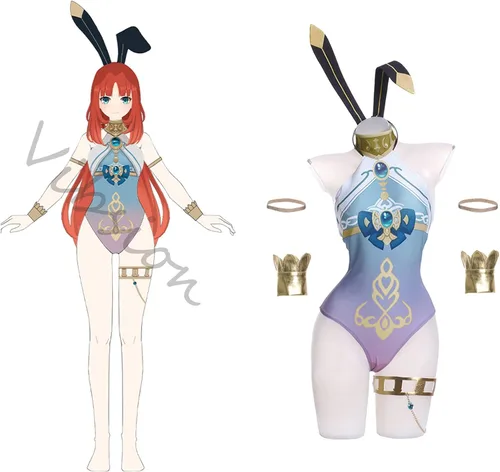 Vista 5 de Vibsion Disfraz de cosplay para mujer Genshin Conjunto completo