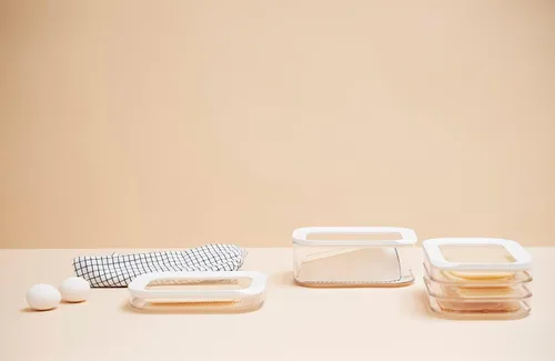 Vista 7 de Mepal Modula - Domo transparente para quesos con tabla de cortar gris integrada, apta para lavavajillas, 95 onzas, sin BPA, fabricada en Holanda