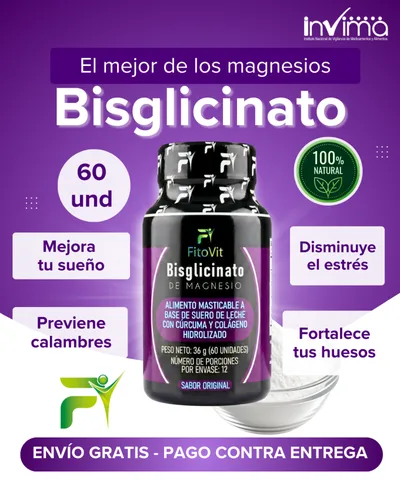 Vista 3 de BISGLICINATO DE MAGNESIO X60UND