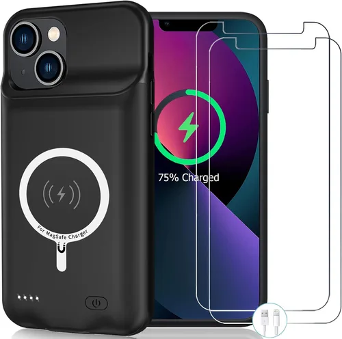 Vista 9 de Funda de batería para iPhone 8/7/6S/6/SE 2020/SE 3, 10000mAh Funda protectora de carga portátil recargable compatible con iPhone 8/7/6S/6/SE 2020/SE