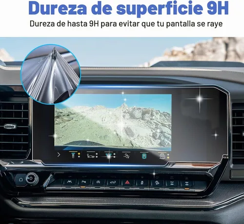Vista 3 de SHAOHAO 2 protectores de pantalla para Chevy Silverado 1500 2025 2026 de 13.4 pulgadas para Chevy Sliverado y Sierra 2022 2023 2024 2025 2026 y 2