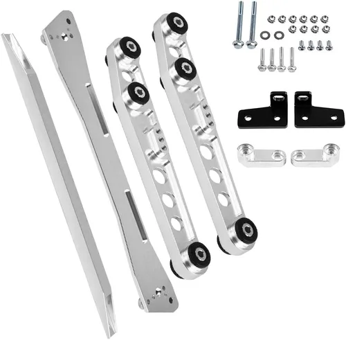 Vista 2 de Brazos de control inferiores traseros para 1992-1995, brazo de inclinación ajustable de aluminio CNC con buje mejorado, kit de brazo de control