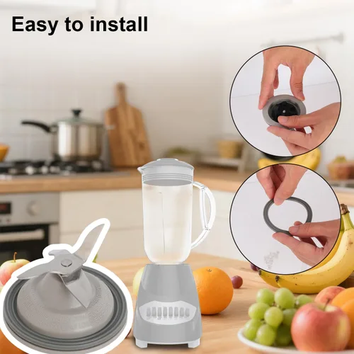 Vista 7 de Cuchilla de repuesto para licuadora de acero inoxidable con junta de silicona compatible