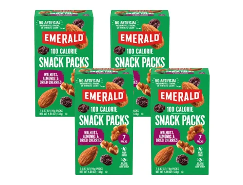 Vista 4 de Emerald Nueces secas de almendras tostadas, paquetes de 100 calorías, 7 unidades (paquete de 2)