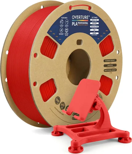 Vista 44 de Overture PLA Plus (PLA+) Filamento de 1/16 pulgadas, dureza mejorada con rollo PLA, con superficie de construcción 3D de 7.87 × 7.87 pulgadas, PLA