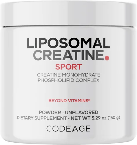Vista 10 de Codeage Suplemento de Creatina Liposomal en Polvo - Suministro de 3 Meses - 5000mg Monohidrato de Creatina Pre Entrenamiento y Post Entrenamientos