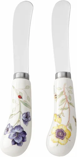 Vista 3 de Lenox Butterfly Meadow - Juego de cubiertos para servir de 2 piezas, color blanco -, 0.84 libras