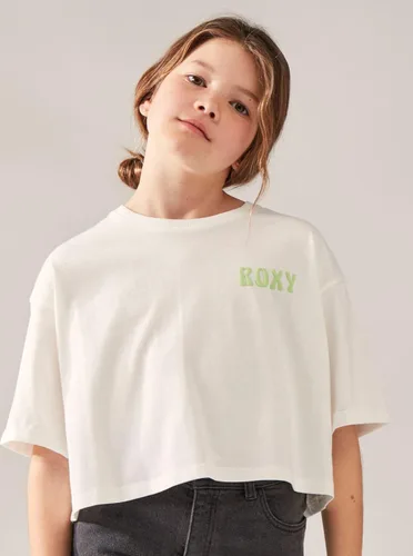 Vista 3 de Roxy Call You Mine Boxy Camiseta de gran tamaño para niña, Mapa