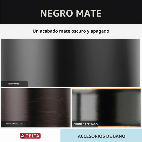 Vista 4 de [Usado] Delta Gancho individual para toallas para baño o cocina Negro mate Ara Accessories