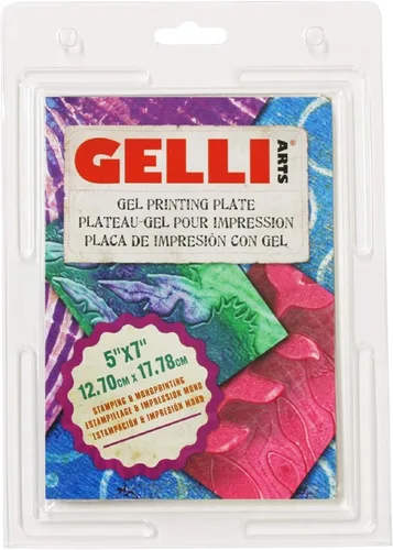 Vista 11 de Gelli Arts - Placa redonda de impresión de gel de 4 pulgadas, placa de impresión de gel reutilizable, suministros de impresión, monoimpresión