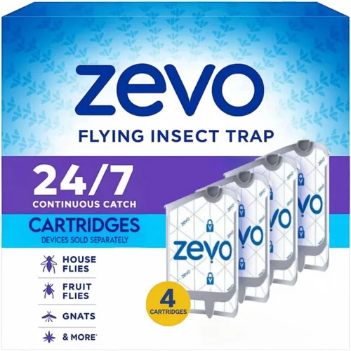 Vista 12 de Zevo MAX - Atrapa insectos y trampa para moscas para interiores, trampa de insectos voladores para mosquitos, moscas domésticas y de la fruta, uso
