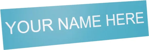 Vista 5 de ExcelMark Placa de nombre personalizada para puerta, oficina, pared, personalizada con tu texto, 2 x 8 pulgadas (1 línea, negro)