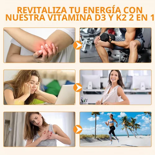 Vista 7 de flasture Suplemento de Vitamina D3 K2 en Cápsulas Blandas, 10000 UI de VIT D3 + 200 MCG de K2 (MK-7) Fórmula 2-en-1 para Reposición con Aceite