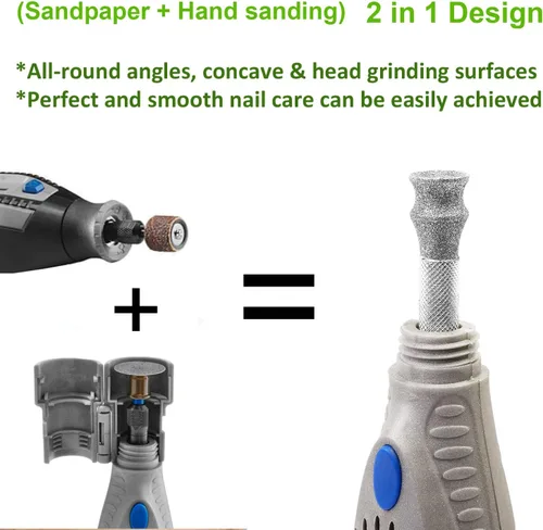 Vista 6 de ClassA+80 - Uñas de diamante para Dremel, herramienta de uñas para perros, especialmente adecuada para perros de pelo largo, brocas de pulido