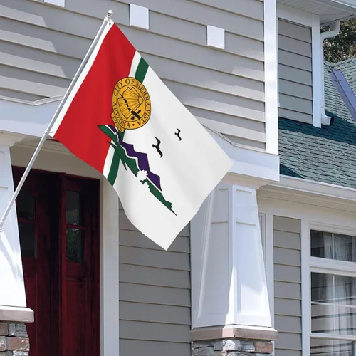 Vista 7 de Bandera de Sierra Vista, bandera de Arizona, 4 x 6 pies, banderas de doble cara para exteriores, bandera duradera para decoración del hogar, patio