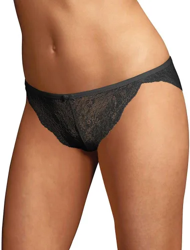 Vista 2 de Maidenform Tanga de encaje sexy para mujer