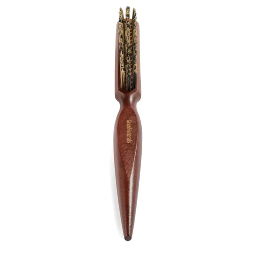 Vista 6 de GranNaturals Cepillo de pelo de cerdas duras para mujer, peine rígido y liso con cola de rata para seccionar el cabello, utilizado para control