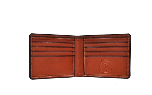 Vista 7 de GauchoLife Guarda Pampas Billetera Bi-Fold de Piel, RojoBronceado
