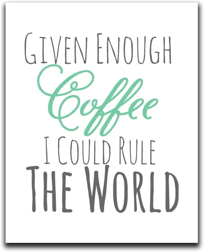 Vista 11 de Moonlight Makers Funny Wall Decor With Sayings, A Cup Of Tea Solves Everything (Cups), Funny Wall Art, Room Decor for Bedroom, Bathroom, Kitchen