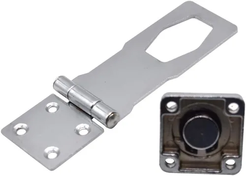 Vista 5 de 2 cerraduras de cerrojo con llave de 4 "x 1-5/8" pestillo de seguridad cerradura de puerta con llave