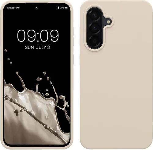 Vista 10 de kwmobile Funda compatible con Samsung Galaxy A32 5G - Funda de silicona TPU con acabado suave - Rosa impresionante