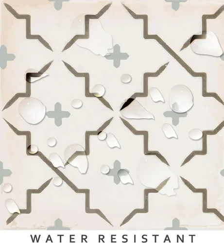 Vista 3 de Bleucoin Cannes - Adhesivos de azulejos para cocina, baño, salpicaduras, impermeables, extraíbles, ecológicas, calcomanías de vinilo para bricolaje