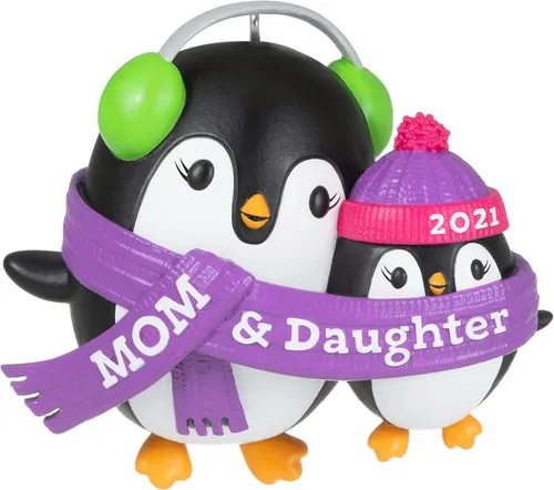 Vista 8 de Hallmark Keepsake Adorno de Navidad, año 2021, pingüinos de papá e hijo