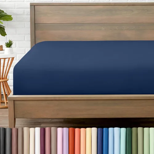 Vista 32 de Bare Home - Sábana bajera de microfibra 1800 muy suave y duradera, para colchones altos tamaño individual, color blanco Deep Pockets 6 to 15