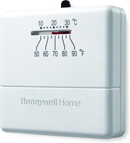 Vista 2 de Honeywell Home CT30A1005 Termostato económico manual estándar, almendra