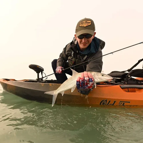 Vista 7 de Old Town Sportsman AutoPilot 136 Solo Sit-on-Top Fishing Motorized Kayak, with Minn Kota Motor, 13 ft 6 in