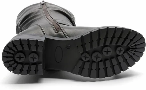 Vista 7 de GLOBALWIN - Botas de caña media para mujer, botas de motociclista para mujer, botas de equitación para mujer 21yy08 Gris desgastado metálico