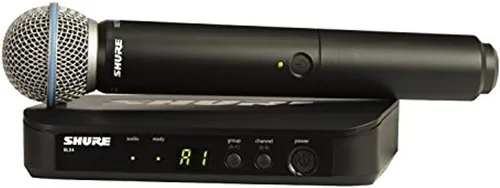 Vista 5 de Sistema de micrófono inalámbrico UHF Shure BLX24/B58 - Perfecto para iglesia, karaoke, voces - Vida de batería de 14 horas, rango de 300 pies