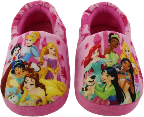 Vista 2 de Disney Pantuflas Aline de felpa para niñas pequeñas de princesa