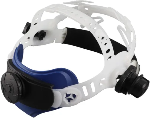 Vista 10 de Casco de repuesto para cascos de soldadura de oscurecimiento automático, diadema de ABS ajustable con acolchado cómodo, ajuste universal para Negro