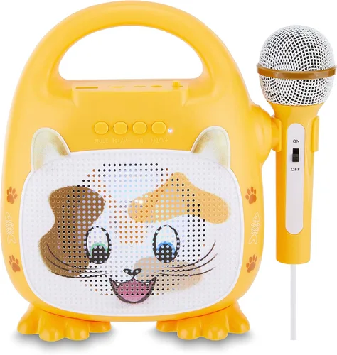 Vista 10 de Singimals - Altavoz de karaoke para niños con micrófono, da rienda suelta a la superestrella interior de tu hijo, Bluetooth v5.1, tiempo