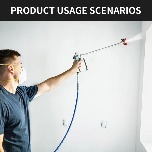 Vista 6 de JZXSJ - Varilla de extensión de punta de pulverizador de pintura sin aire, 6 piezas, varios tamaños, barra de extensión de punta de pulverizador