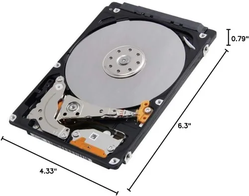 Vista 2 de MQ04ABF100 Toshiba 1TB/1000GB 5400rpm Sata 0.276 in 2.5" Disco duro 128mb, 6 Gbit/s.
