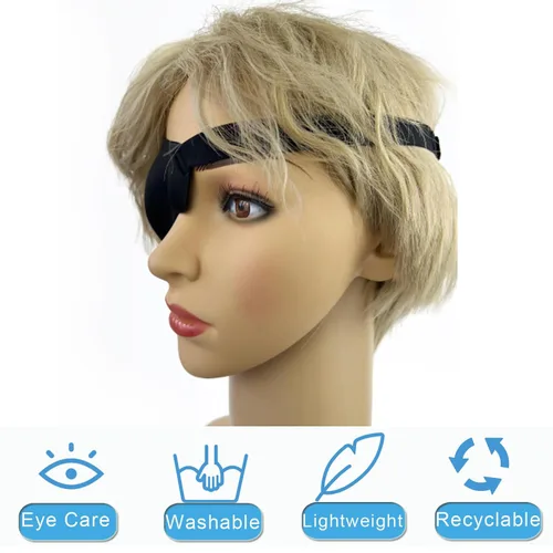 Vista 8 de Conjunto de parches para ojos: 6 parches suaves y ajustables para ambliopía y 2 parches médicos 3D para ojos (ojo derecho)