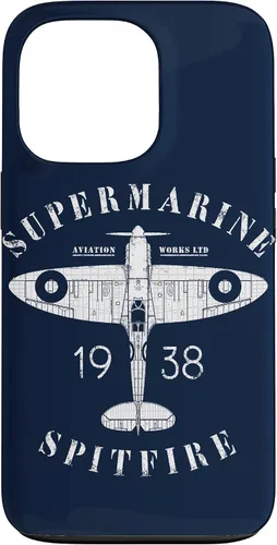 Vista 11 de iPhone 12 Pro Max Spitfire RAF Británico WW2 Fighter Aviation Case Supermarine Aviation