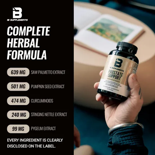 Vista 5 de Iron Brothers Soporte de próstata para hombres – Saw Palmetto, Pygeum y semillas de calabaza – Reduce la micción nocturna y apoya el flujo saludable